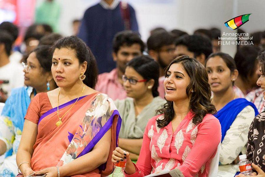 Amala Akkineni & Samantha at Annapurna Film School Photos