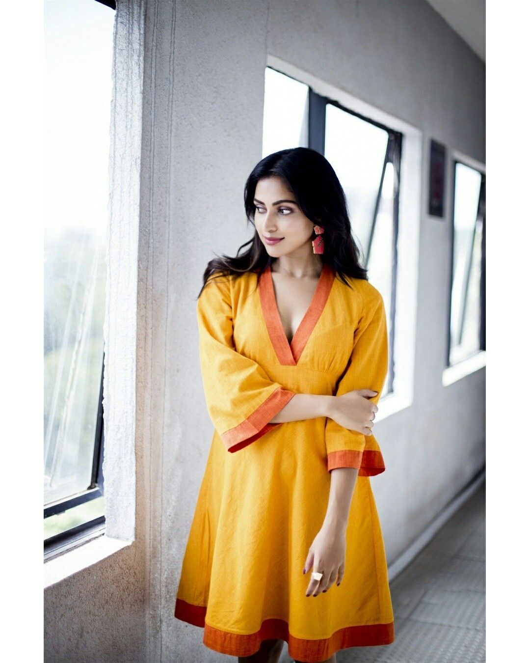 Amala Paul in Yellow Photoshoot