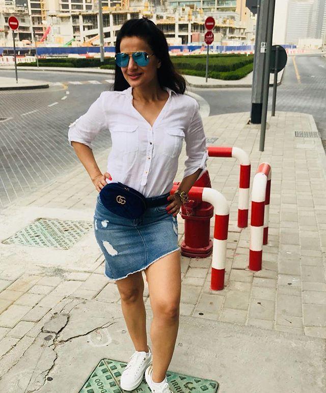 Ameesha Patel enjoying her vacation in Dubai Photos