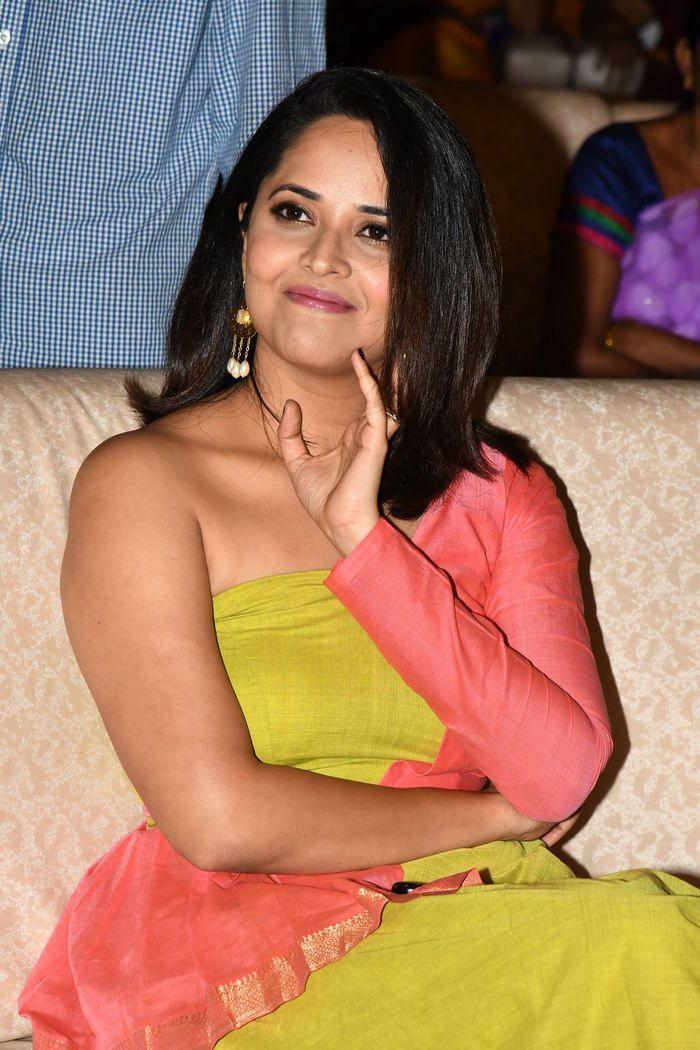 Anasuya at Rangasthalam Vijayotsavam Success Celebrations Stills