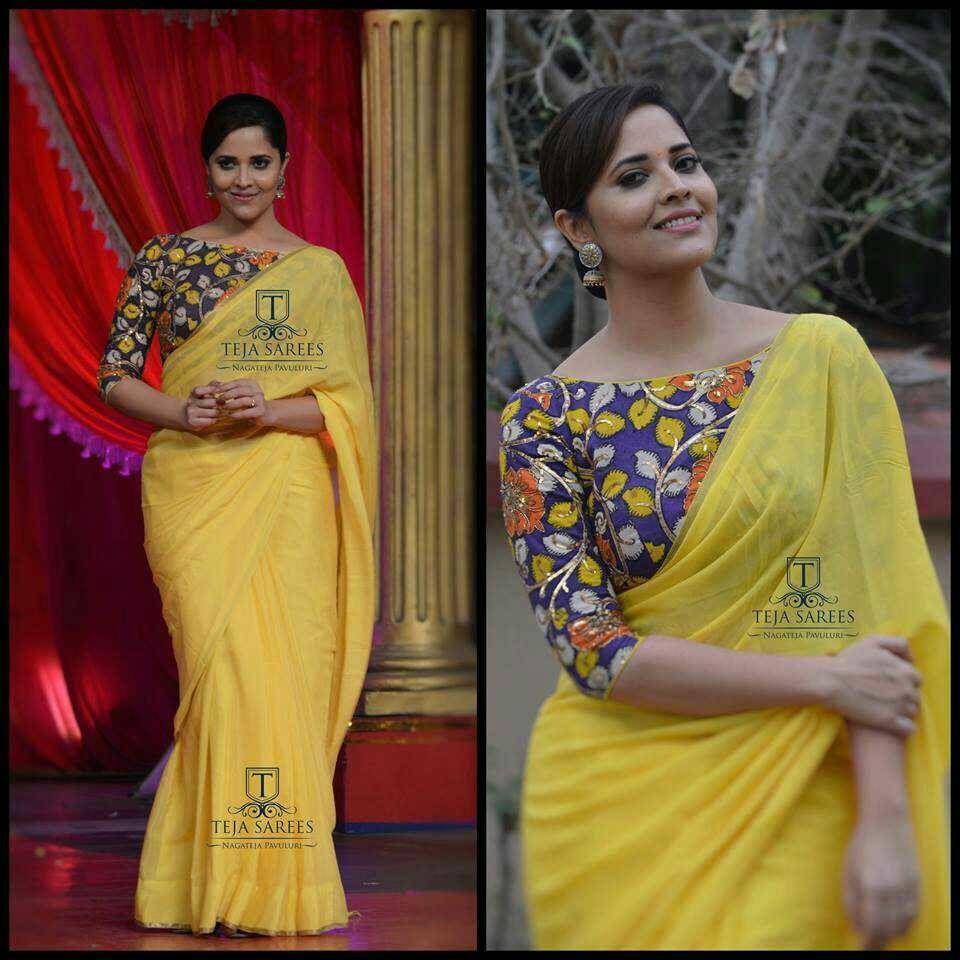 Anasuya’s stunning look in saree Latest Photos