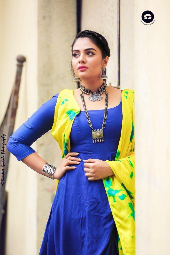 Anchor Sreemukhi Looking Adorable Photoshoot Stills