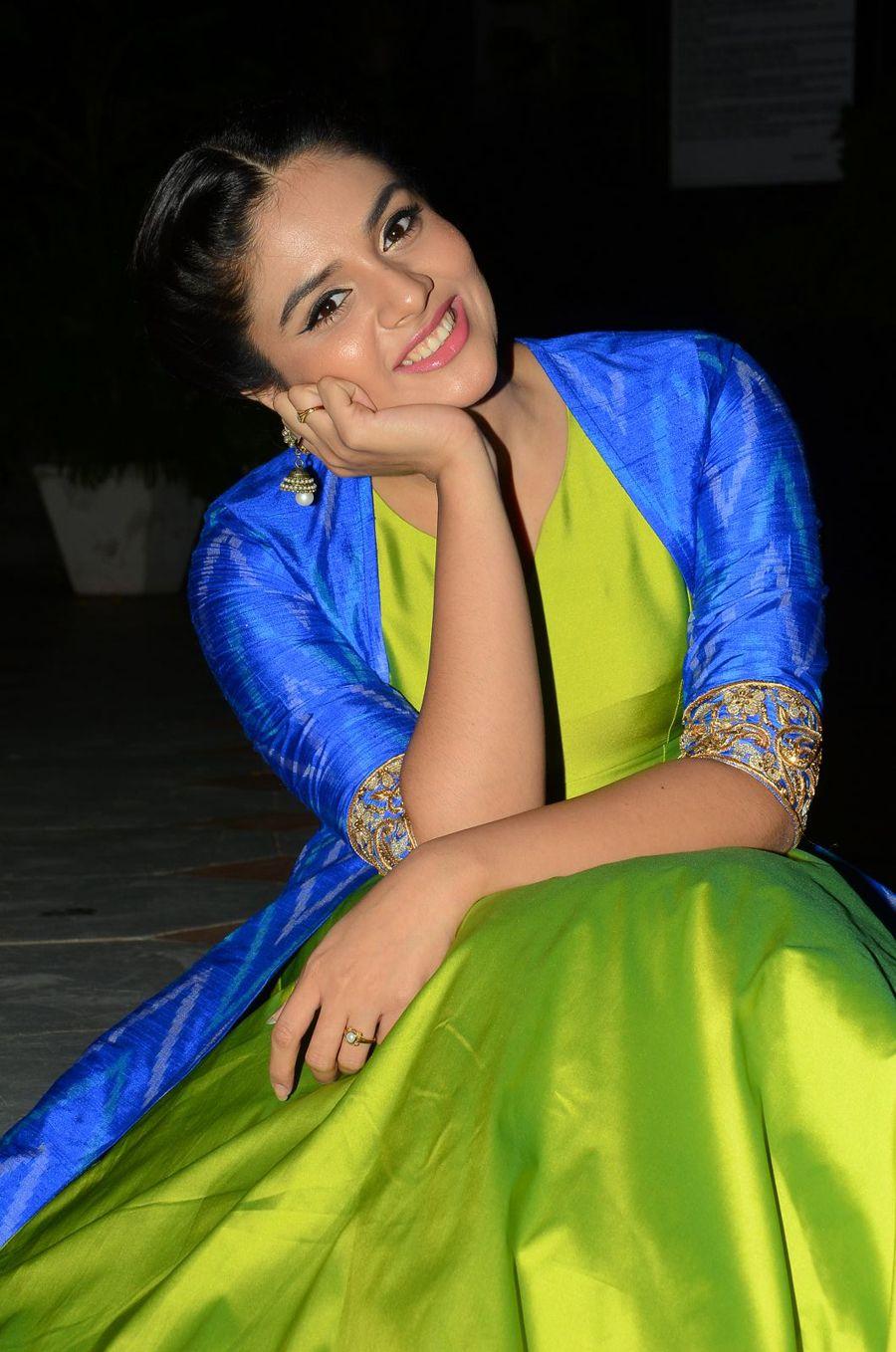 Anchor Srimukhi Latest Stills in Blue Dress