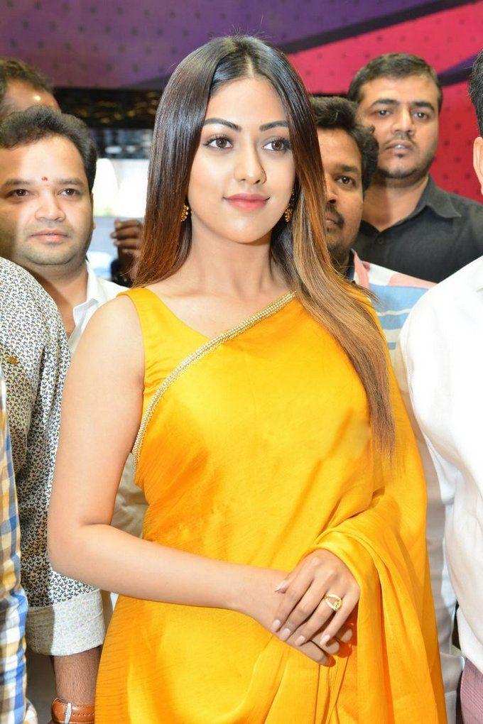 Anu Emmanuel Yellow Saree Latest Photos