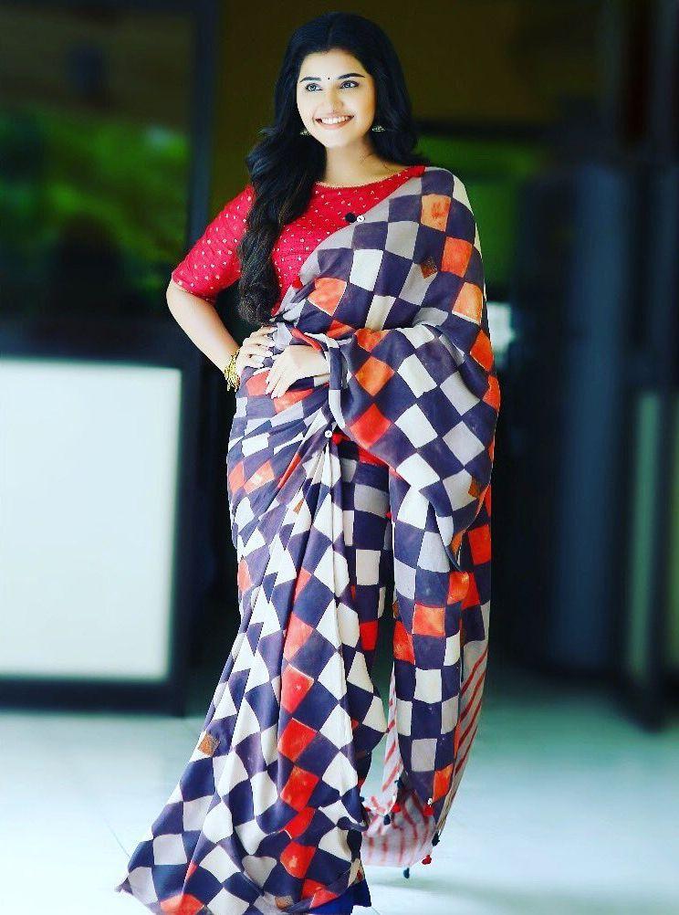 Anupama Parameshwaran looking gorgeous in this Saree