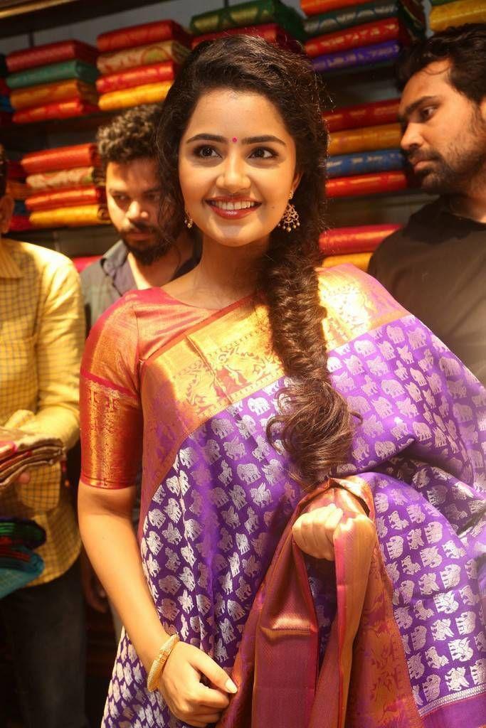 Anupama Parameswaran Latest Stills At VRK Silks Launch