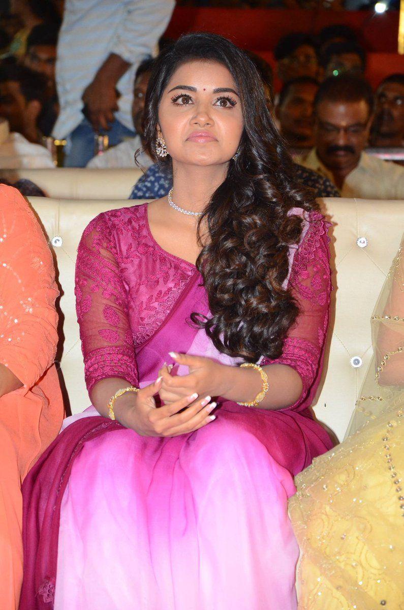 Anupama Parameswaran at Krishnarjuna Yudham Movie Pre Release Event