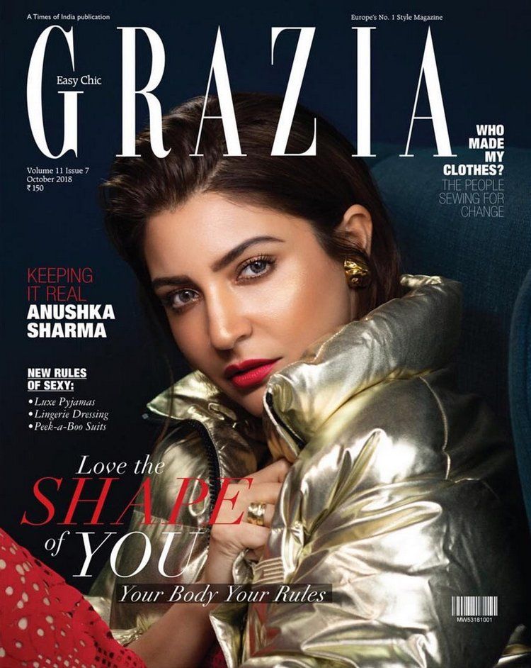 Anushka Sharma poses for Grazia Images