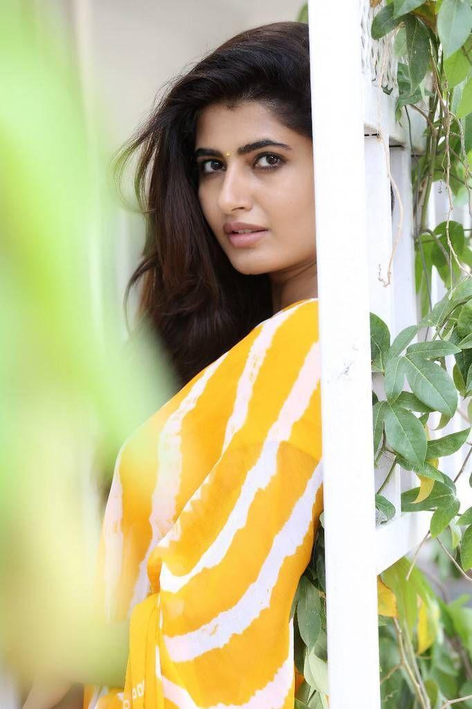 Ashima Narwal Photo Shoot In Yellow Saree Stills