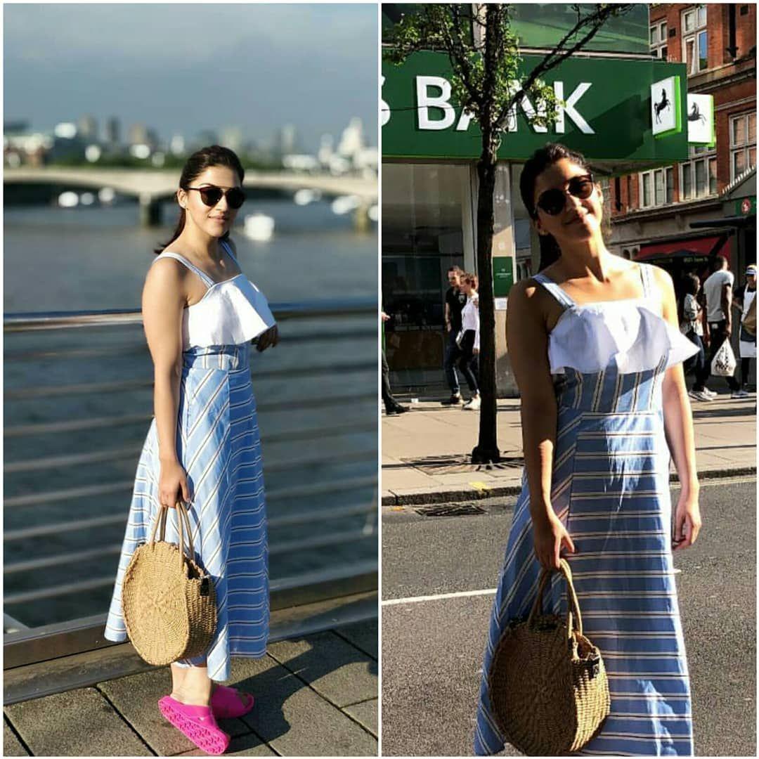 Beautiful Mehreen Kaur Chilling At London Photos