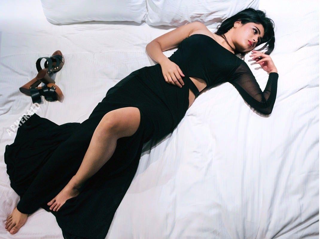 Beauty in Black Shalini Pandey Latest Photoshoot Stills