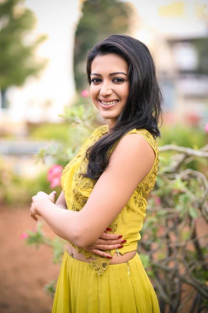 Catherine Tresa Stills In Lemon Green Dress