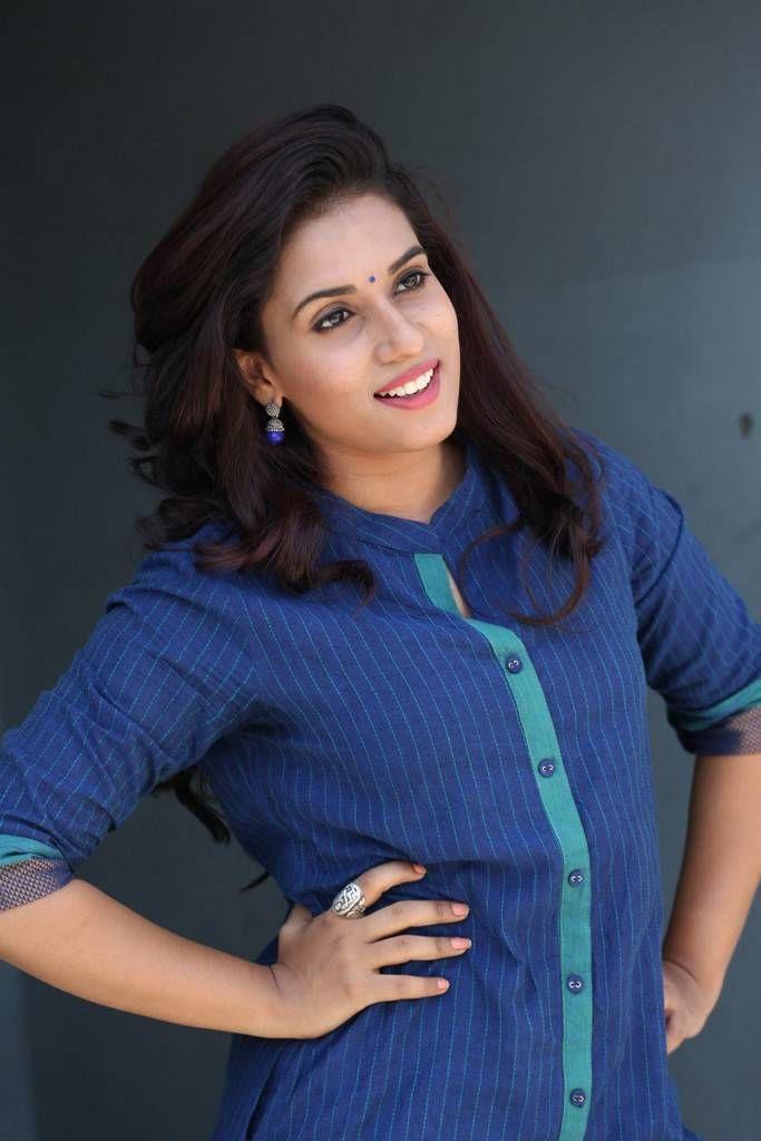 Chetana Uttej Stills At Pichaga Nachav Movie Success Meet