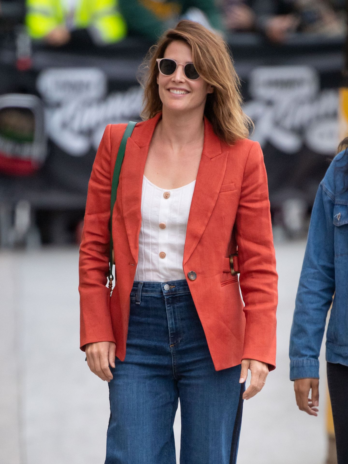 Cobie Smulders Arriving at Jimmy Kimmel Live show in NYC