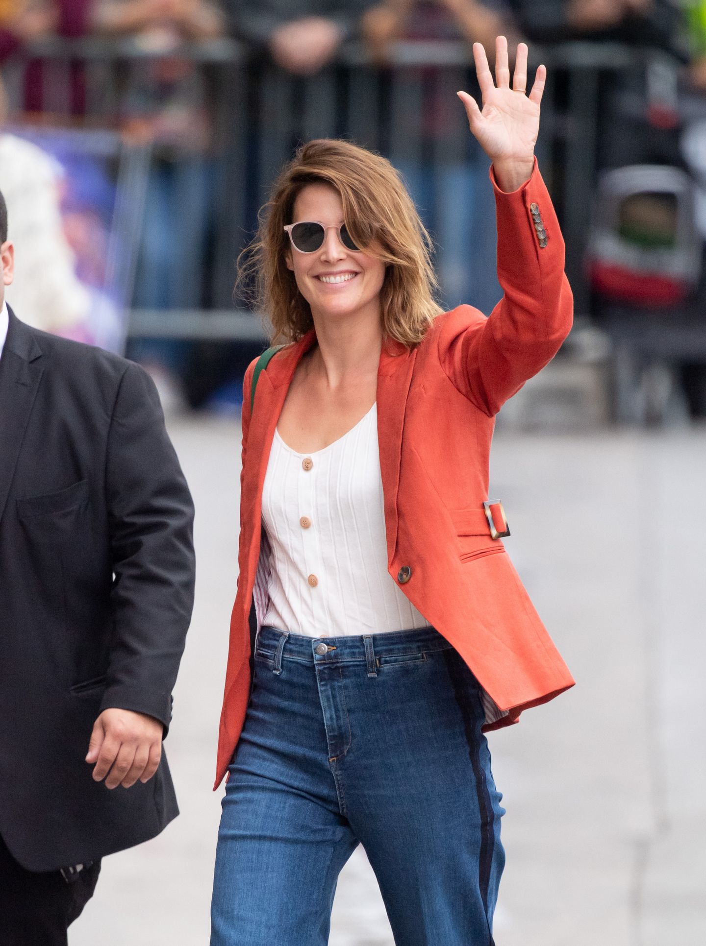 Cobie Smulders Arriving at Jimmy Kimmel Live show in NYC