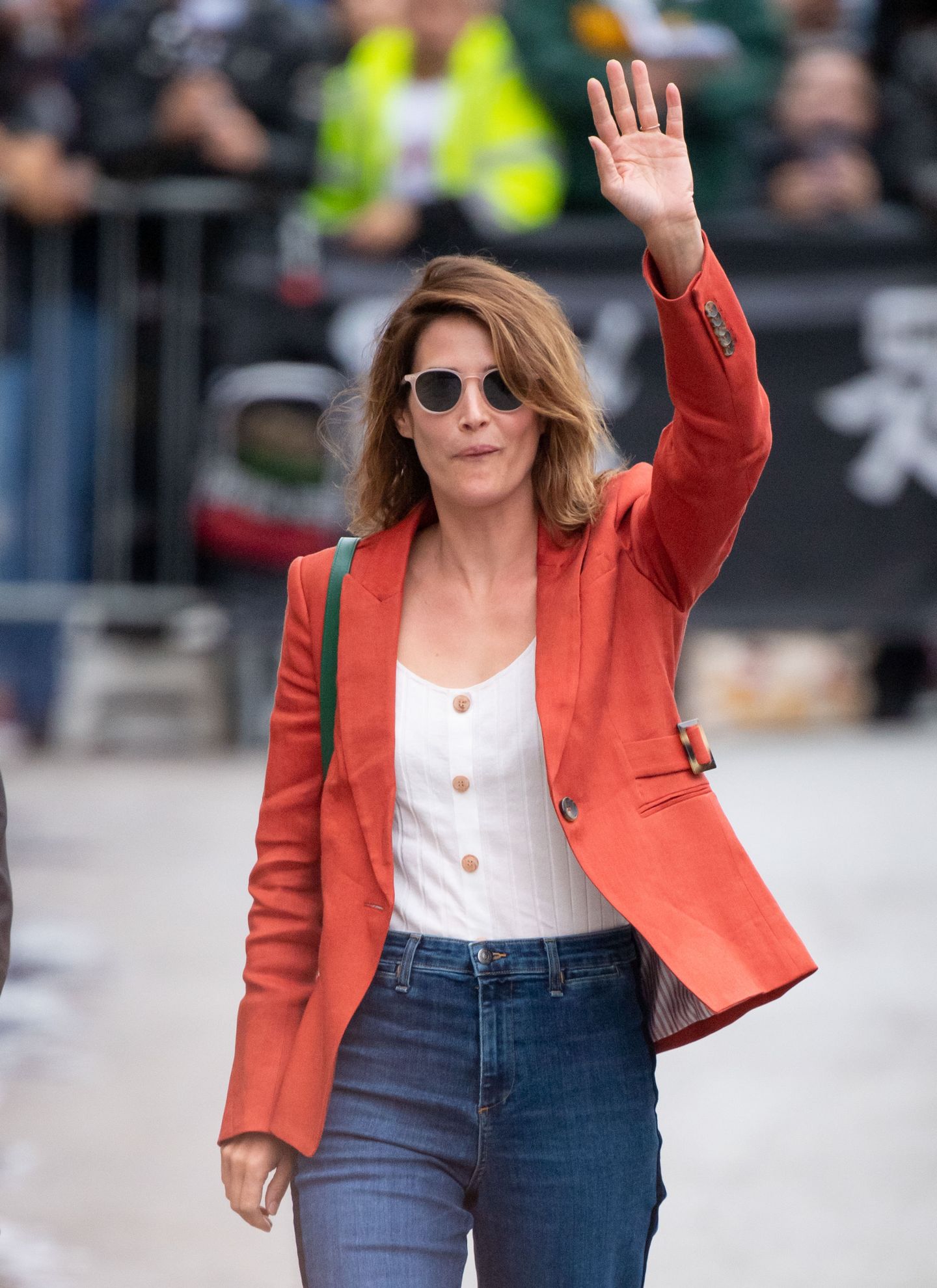 Cobie Smulders Arriving at Jimmy Kimmel Live show in NYC