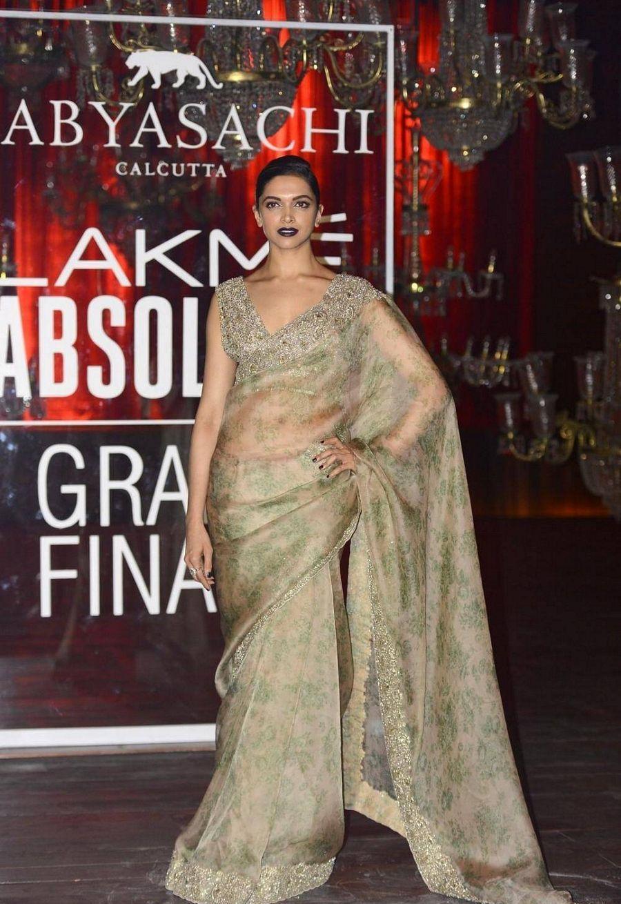 Deepika Padukone Stills At Lakme Fashion Week Winter Festive 2016