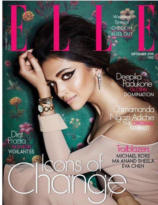 Deepika Padukone poses for ELLE Photoshoot Stills