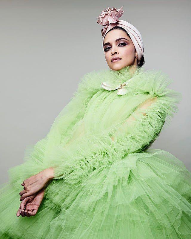 Deepika padukone Green Weird Outfit at Cannes