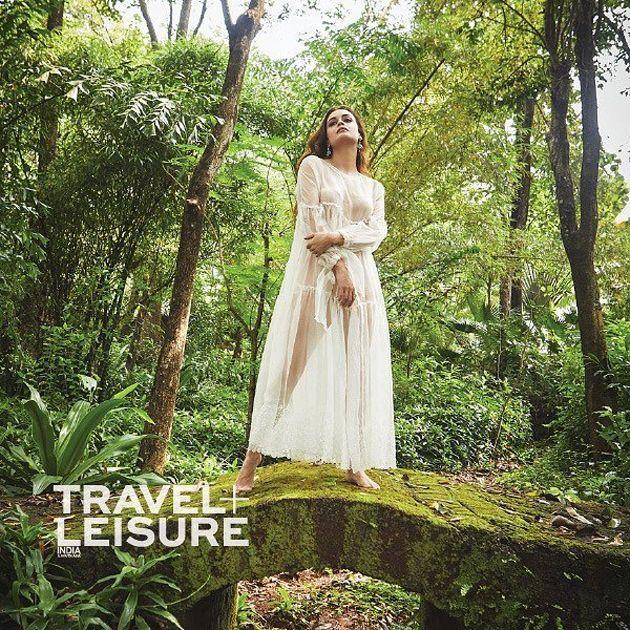 Dia Mirza Poses For Travel Leisure Photos