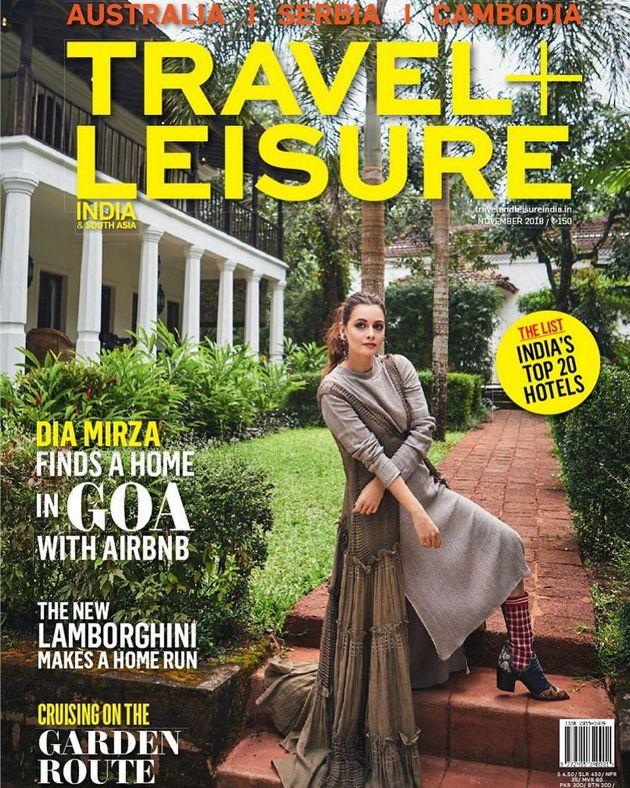 Dia Mirza Poses For Travel Leisure Photos