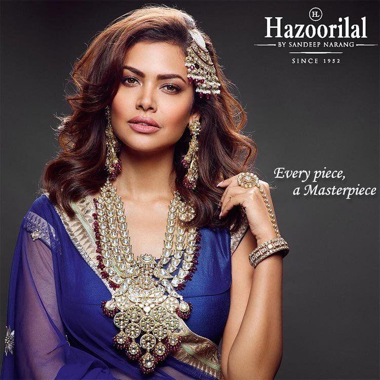 Esha Gupta poses for Hazoorilal Jewellers