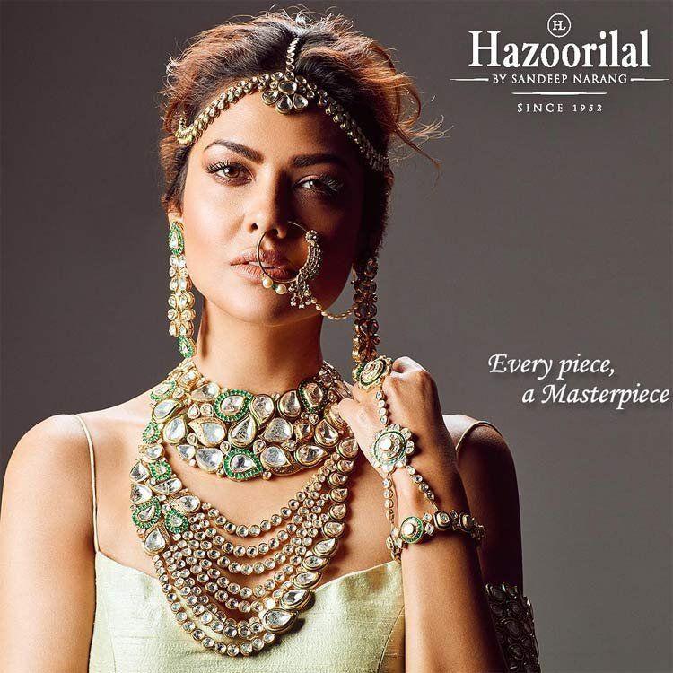 Esha Gupta poses for Hazoorilal Jewellers