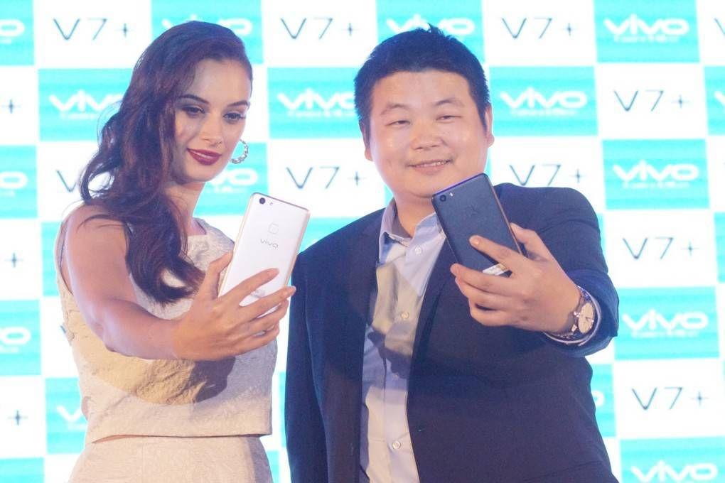 Evelyn Sharma Photoshoot Stills At Vivo V7 Plus Launch