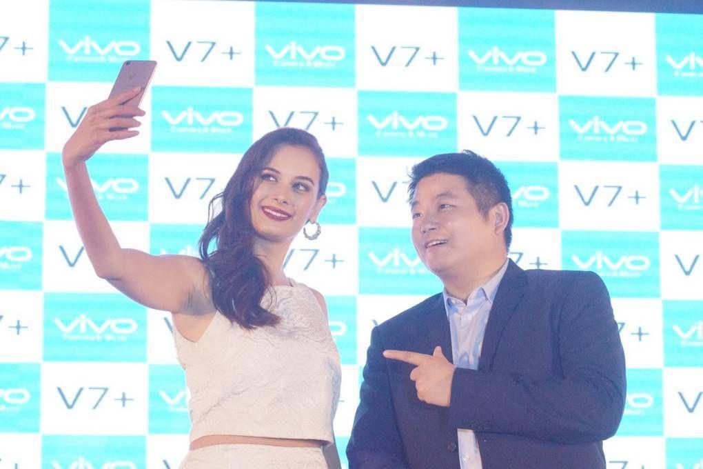 Evelyn Sharma Photoshoot Stills At Vivo V7 Plus Launch