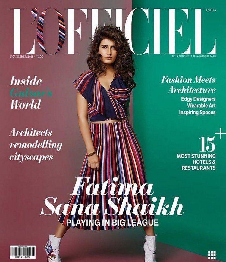 Fatima Sana Shaikh poses for L'Officiel Pics