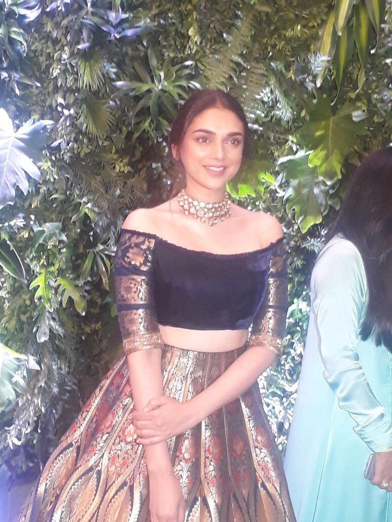 Gorgeous Top Actress at Anushka & Virat Kohli Wedding Reception