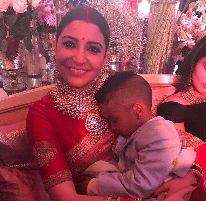 Gorgeous Top Actress at Anushka & Virat Kohli Wedding Reception