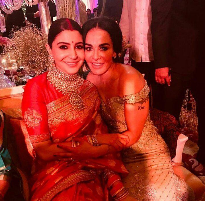 Gorgeous Top Actress at Anushka & Virat Kohli Wedding Reception