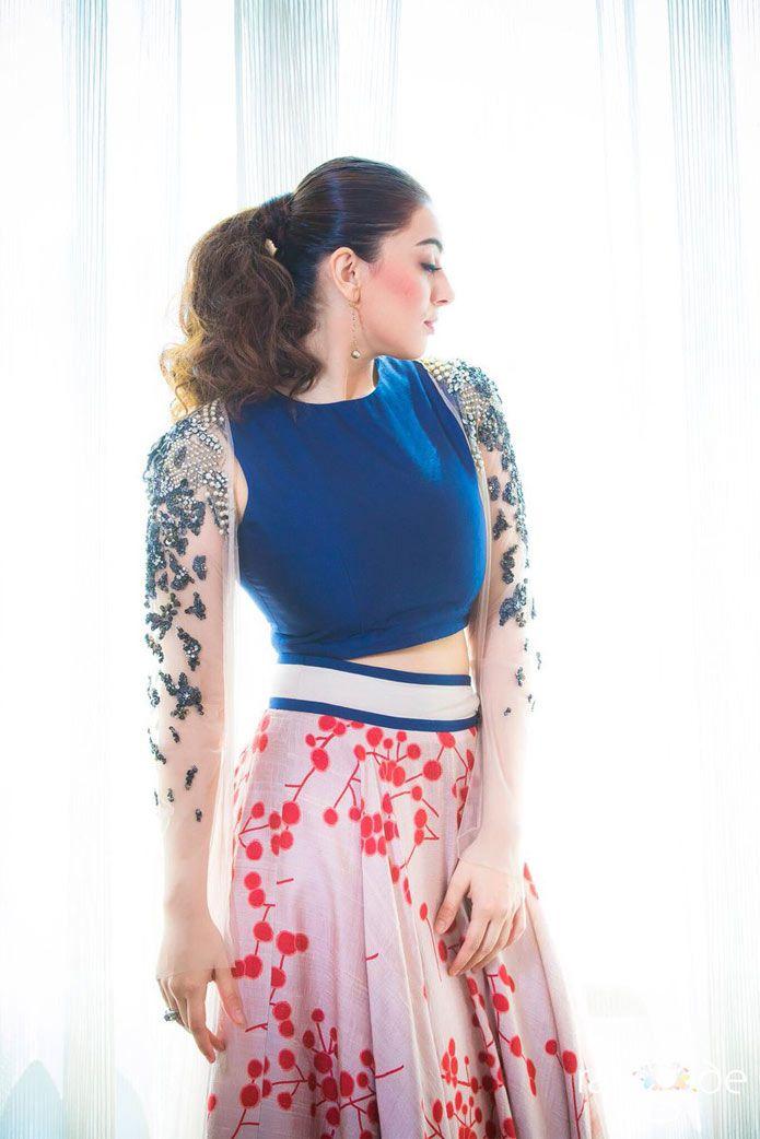 Hansika Stills At Luckunnodu Movie Promotions