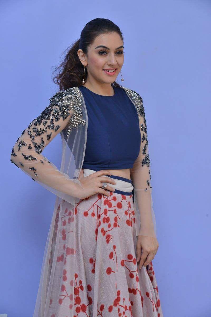 Hansika Stills At Luckunnodu Movie Promotions