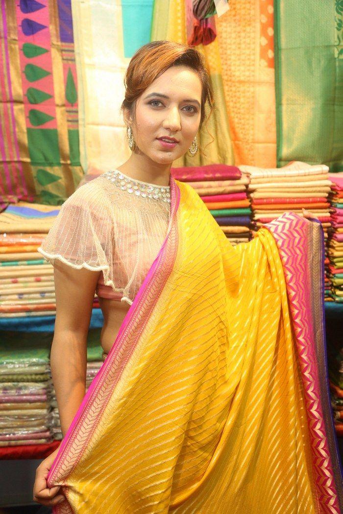 Heroine Aafia Bhardwaj Launches Indian Silk Expo Photos