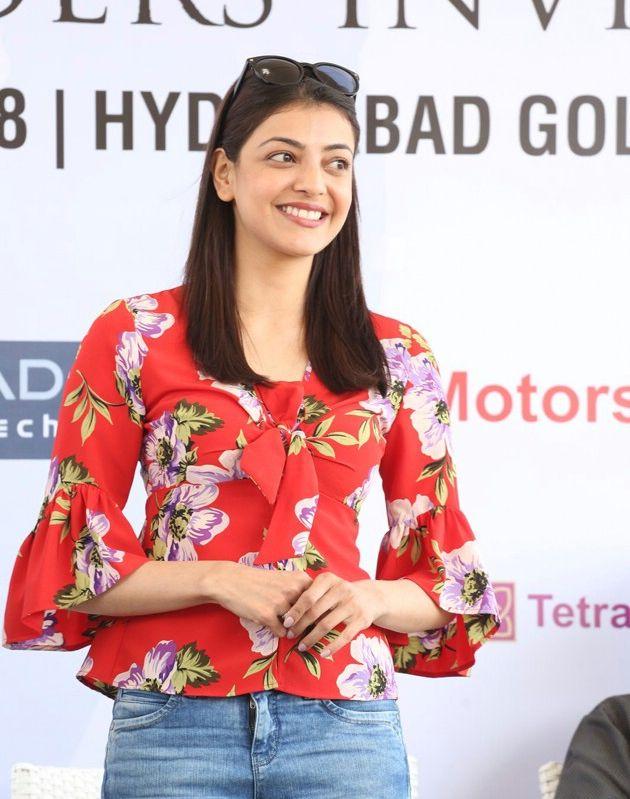 Kajal Agarwal At Cancer Crusaders Invitation Cup Photos