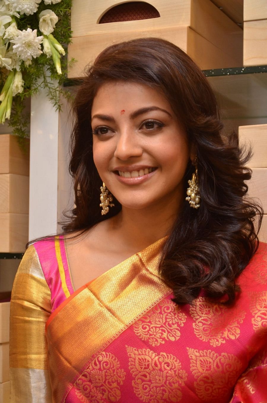 Kajal Agarwal Latest Saree Pictures