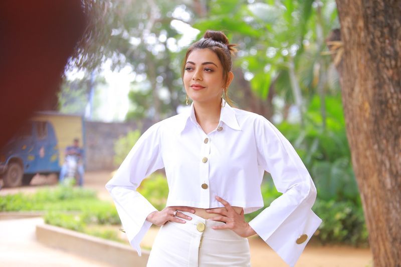 Kajal Agarwal Latest White Dress Photos