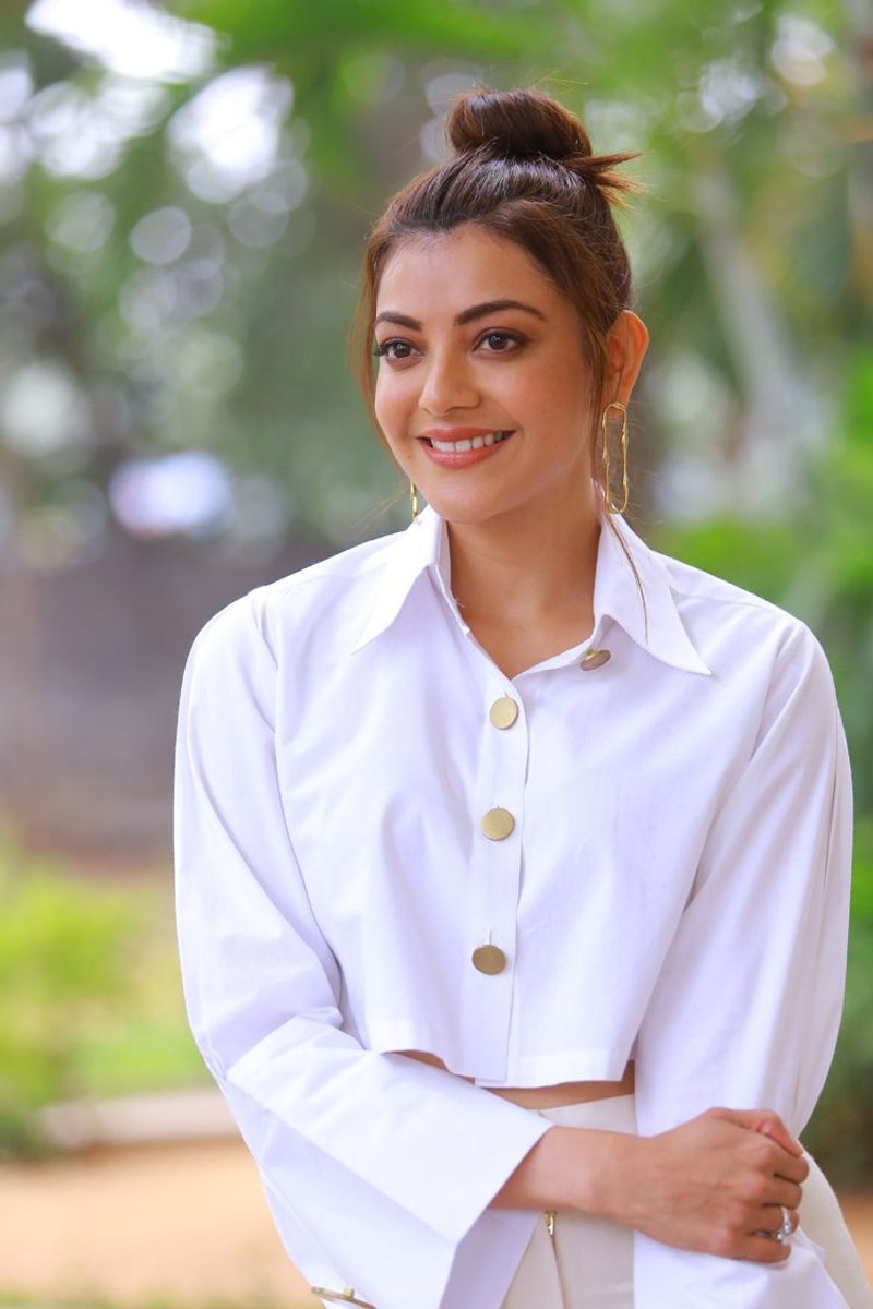 Kajal Agarwal Latest White Dress Photos