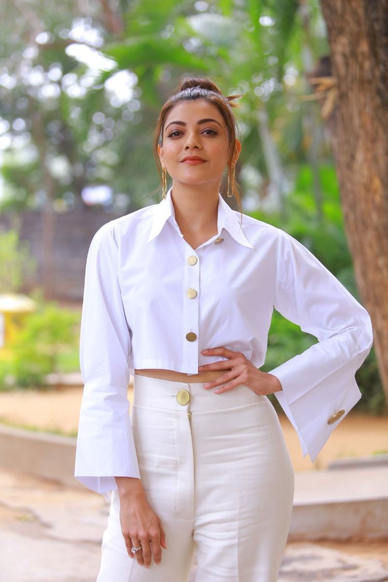 Kajal Agarwal Latest White Dress Photos