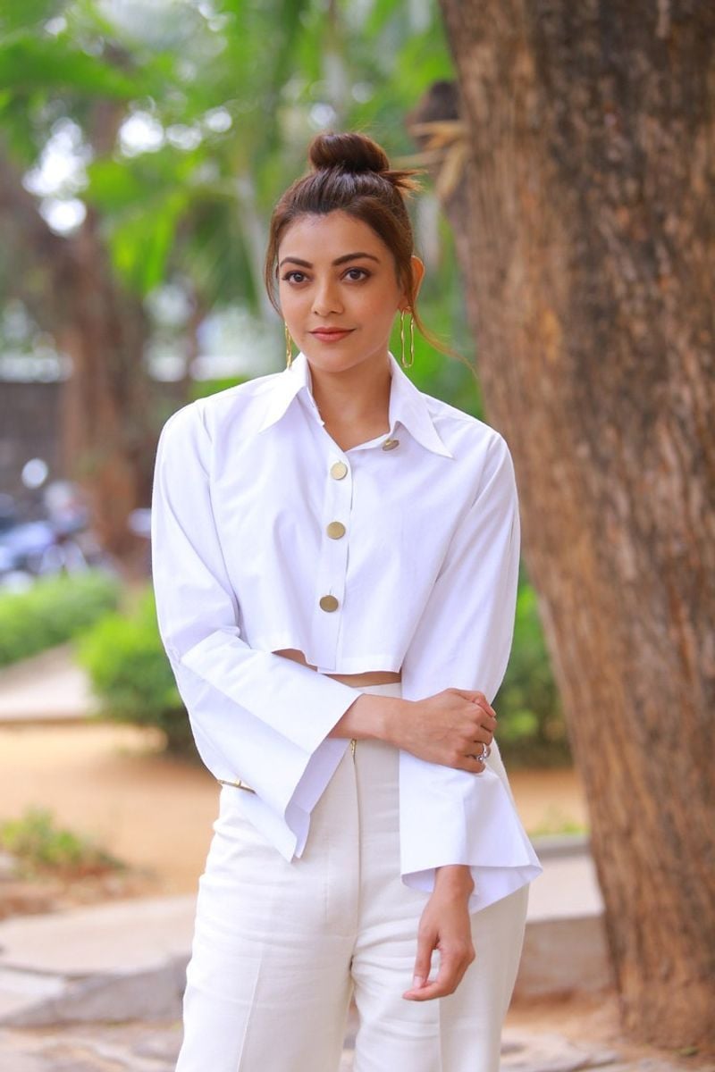 Kajal Agarwal Latest White Dress Photos