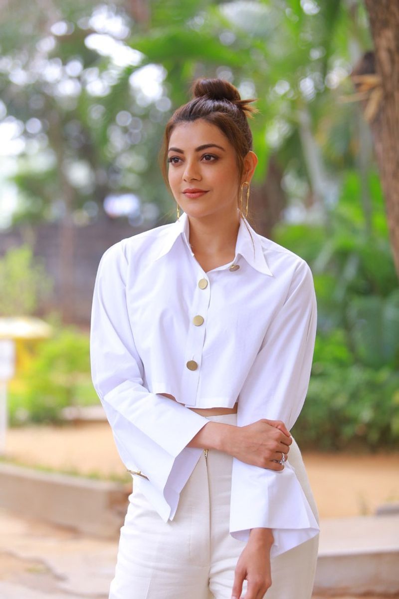 Kajal Agarwal Latest White Dress Photos