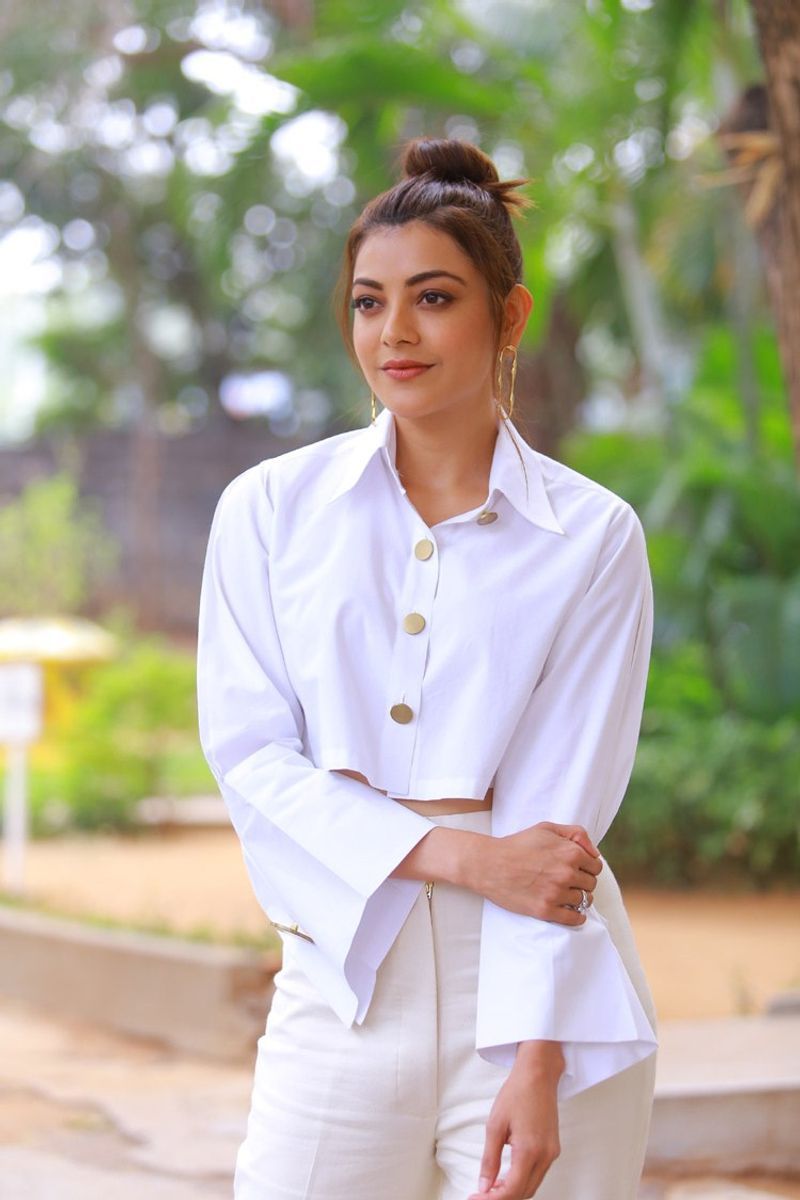 Kajal Agarwal Latest White Dress Photos