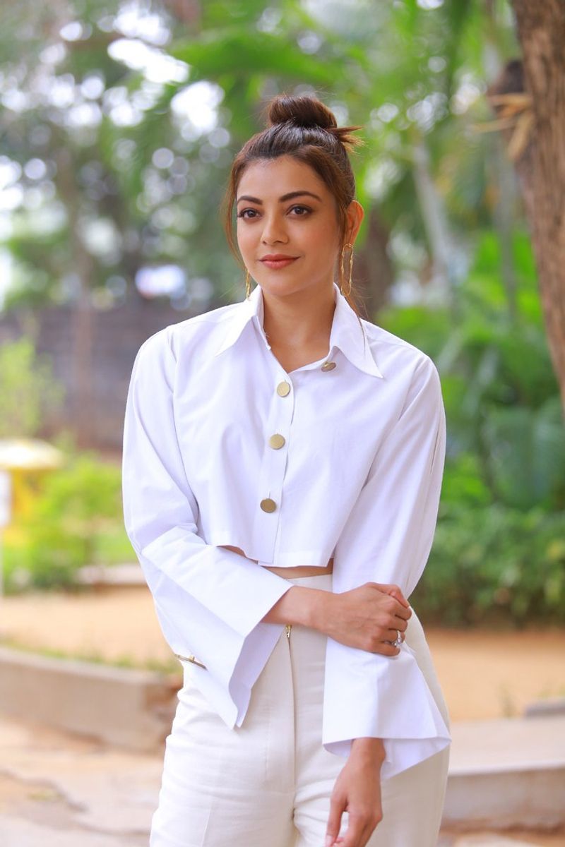 Kajal Agarwal Latest White Dress Photos