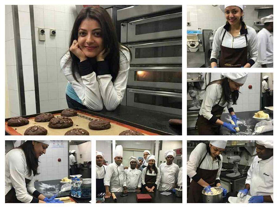 Kajal Agarwal Making Almond Biscotti at Park Hyatt Photos