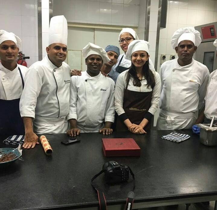 Kajal Agarwal Making Almond Biscotti at Park Hyatt Photos