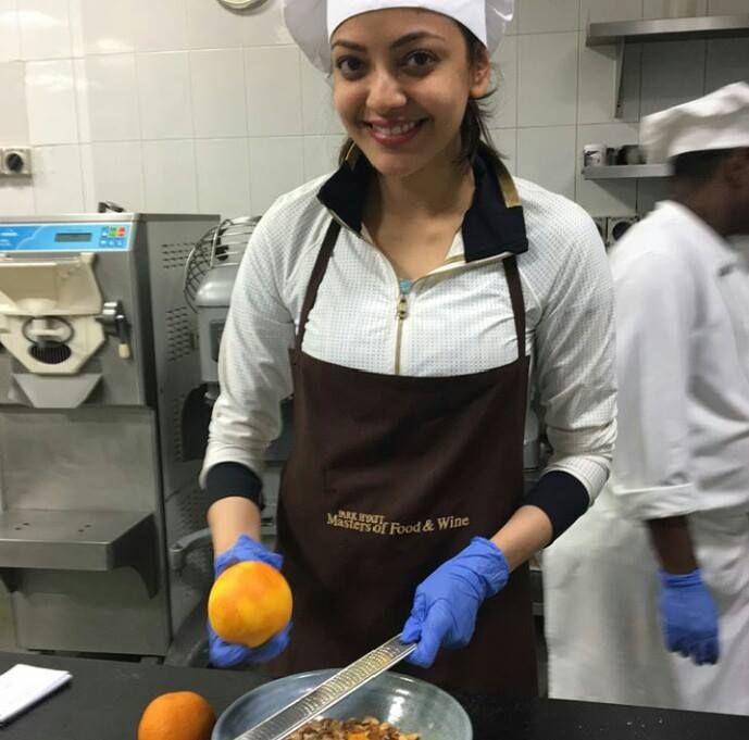 Kajal Agarwal Making Almond Biscotti at Park Hyatt Photos