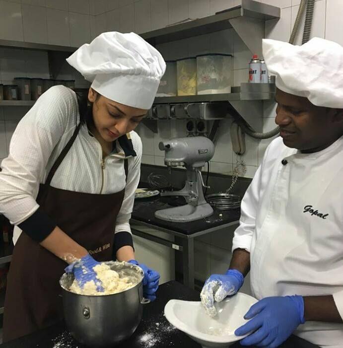 Kajal Agarwal Making Almond Biscotti at Park Hyatt Photos