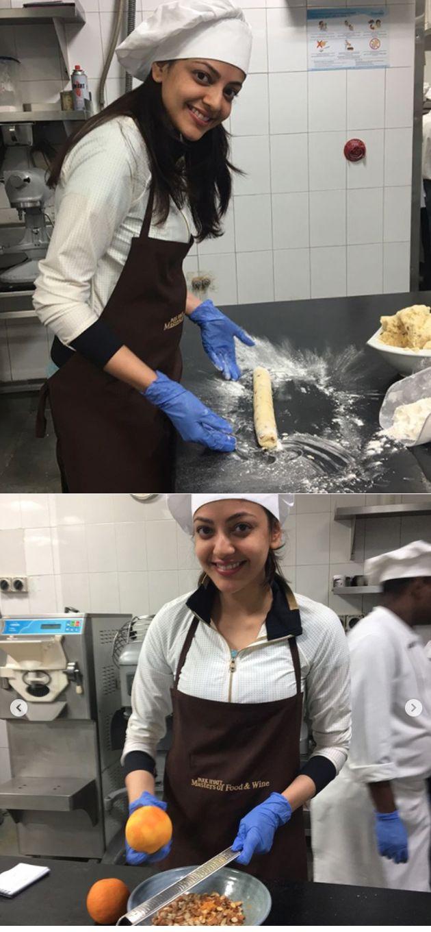 Kajal Agarwal Making Almond Biscotti at Park Hyatt Photos